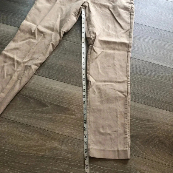 H&M Khaki Skinny Jeans Ankle Crop Womens Size 32R - Picture 4 of 11